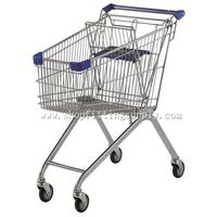 Metal Chrome Shopping Cart GST-90A