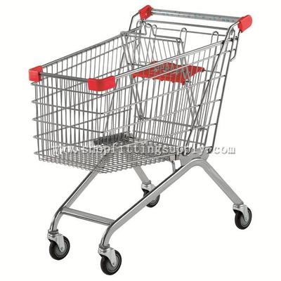 Metal Chrome Shopping Cart GST-130