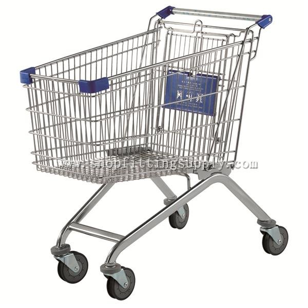 Metal Chrome Shopping Cart GST-145