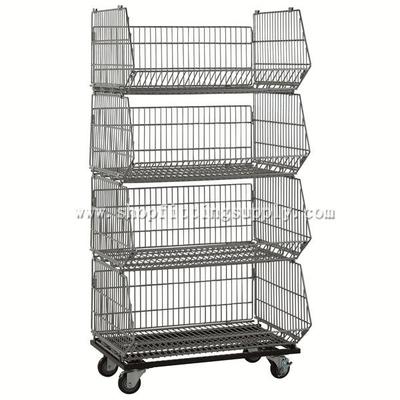 Chrome Stacking Wire Basket GST-186A
