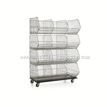Chrome Stacking Wire Basket GST-186C