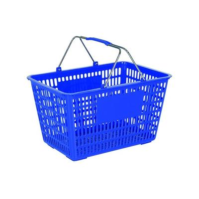 Double Handle Plastic Shopping Basket GSB-605M