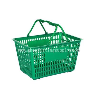 Double Handles Plastic Shopping Basket GSB-605P