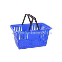 Double Handles Plastic Shopping Basket GSB-610