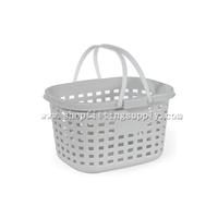 Double Handles Plastic Laundry Basket GSB-607A