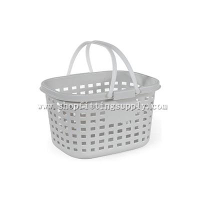 Double Handles Plastic Laundry Basket GSB-607A