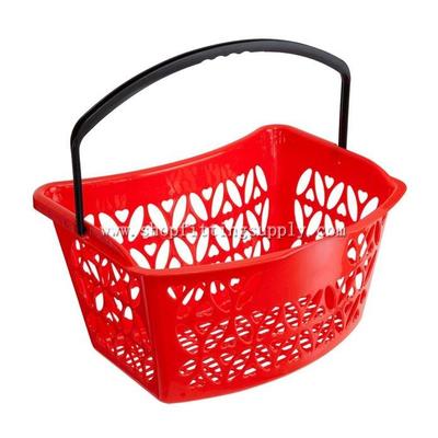 Single Handle Plastic Shopping Basket GSB-611