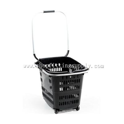 4 Wheels Plastic Rolling Basket GSB-904L