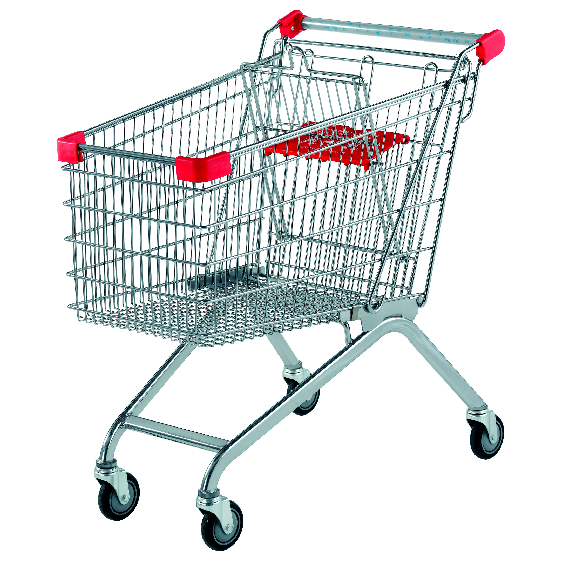 Metal  Chrome Shopping Cart