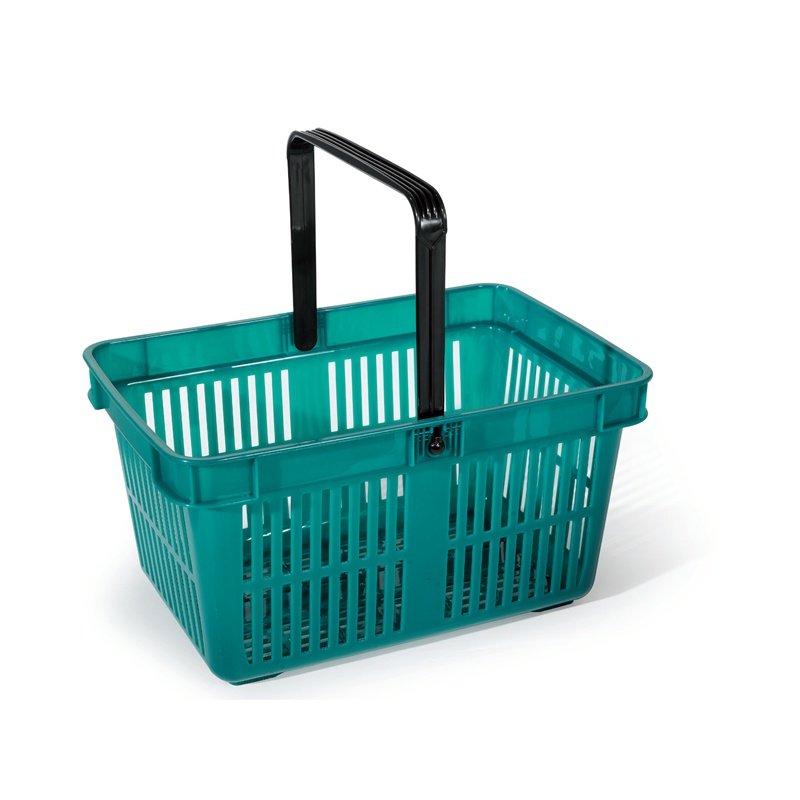 Single Handles Plastic Shopping Basket