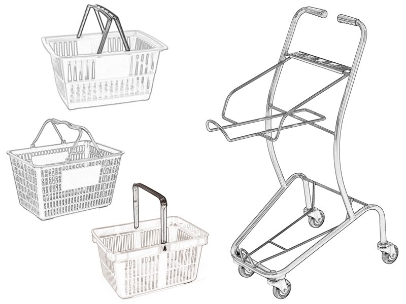 Humanity Design of shopping trolley